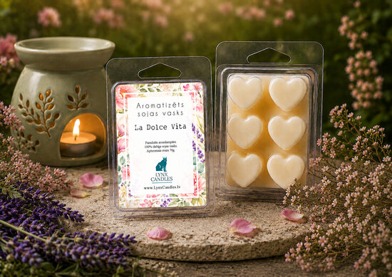 La Dolce Vita. Aromatizēts sojas vasks aromlampām. Ziedu/augļu aromāts.