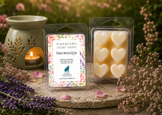 Harmonija. Aromatizēts sojas vasks aromlampām. Ziedu aromāts.