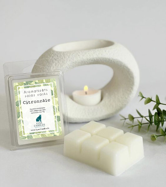 Citronzāle. Aromatizēts sojas vasks aromlampām.