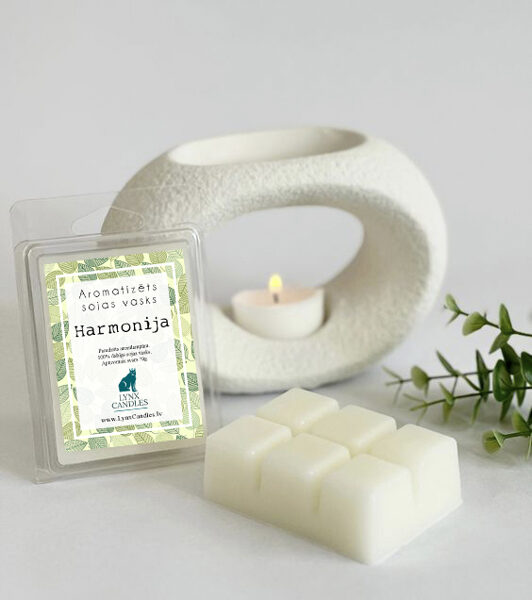Harmonija. Aromatizēts sojas vasks aromlampām. Ziedu aromāts.