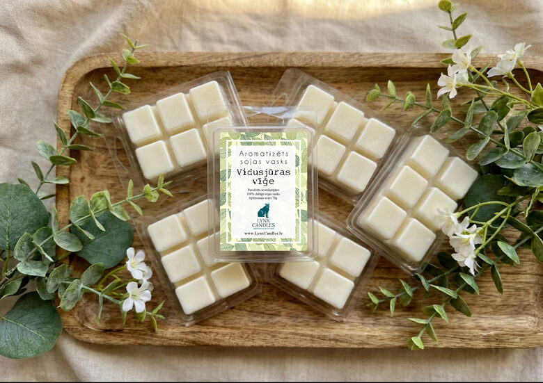 Aromātiskais vasks. Aromatizēts sojas vasks aromlampām un vaska sildītājiem